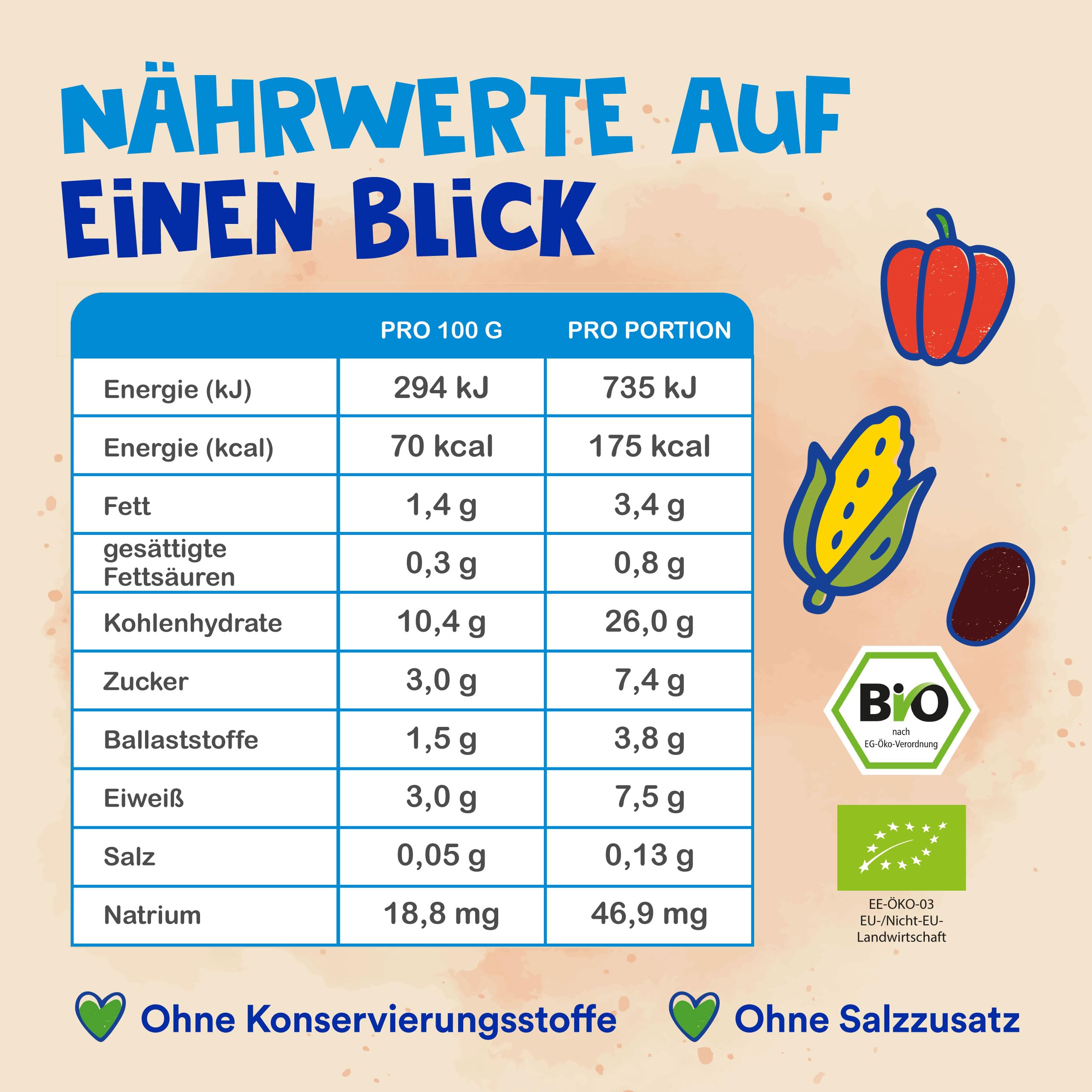 alete-kinderteller-chili-con-carne-kindermen-bio-6x250g image 2