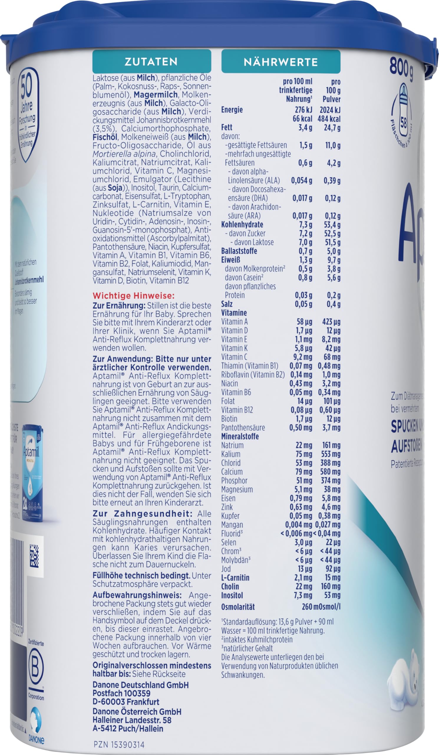 aptamil-anti-reflux-babymilch-800-g-gegen-spucken-reflux image 3