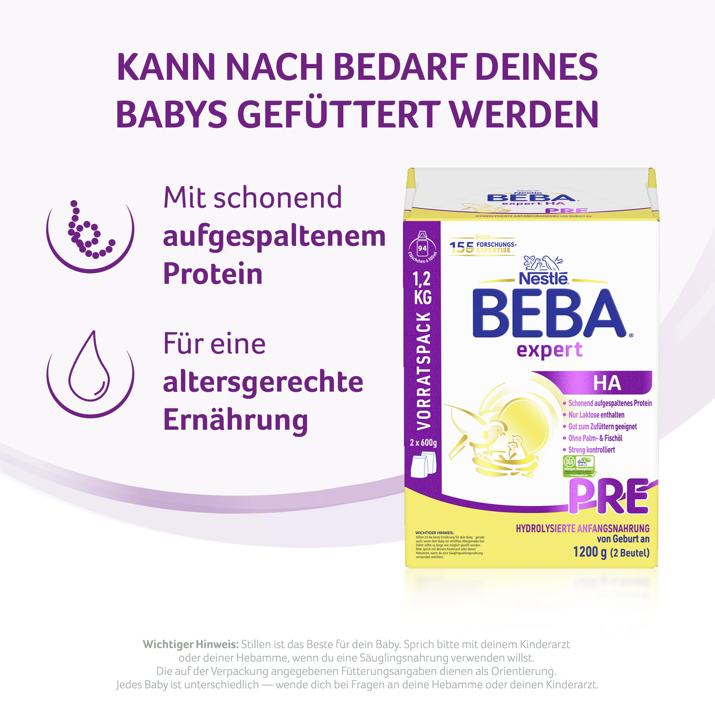 beba-expert-ha-pre-anfangsnahrung-2x600g-hydrolysiert-ohne-palm-l image 3