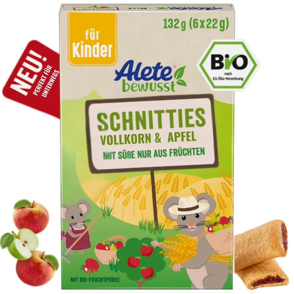 alete-bio-schnitties-vollkorn-apfel-6x22-g image 1
