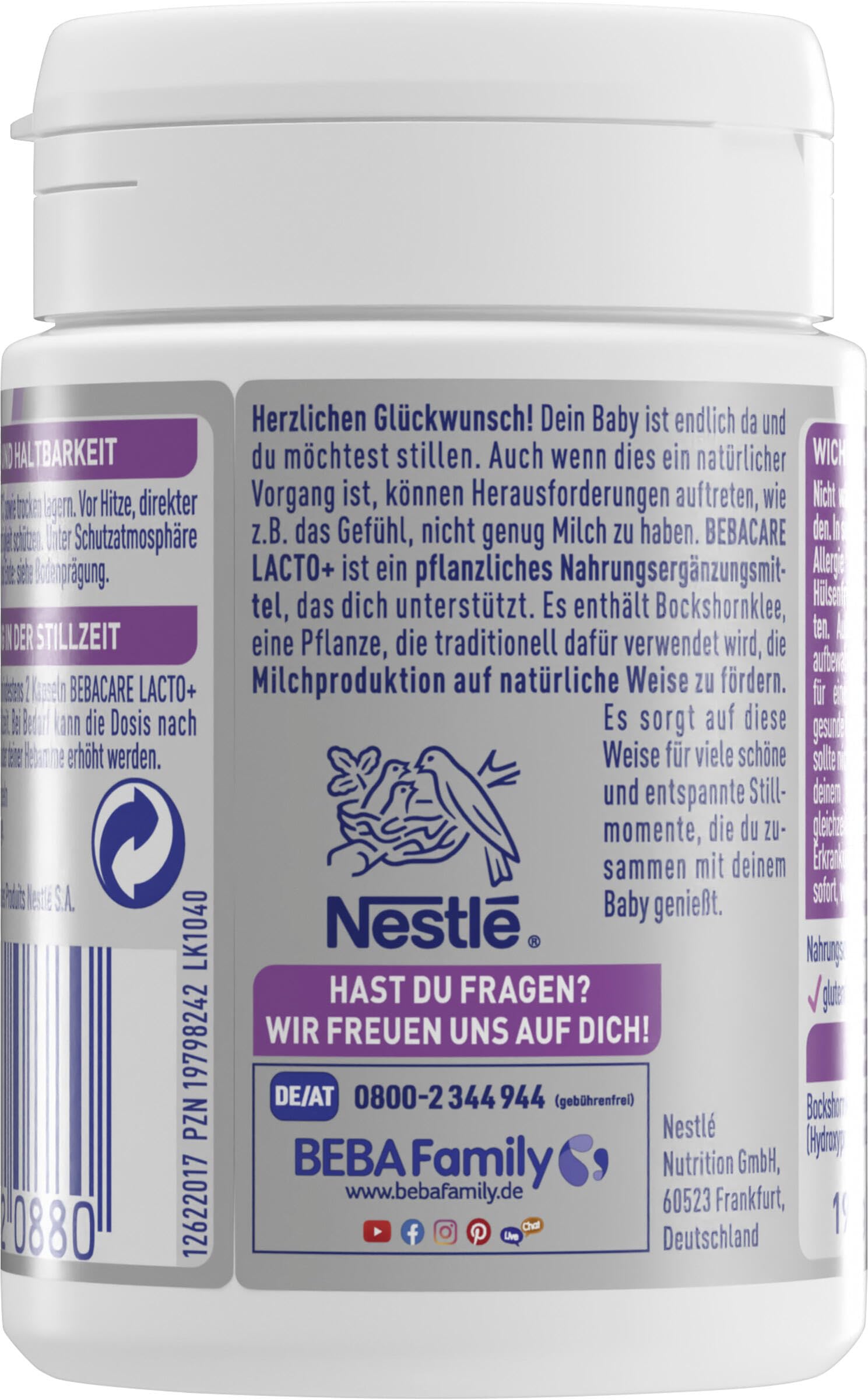 bebacare-lacto-bockshornklee-kapseln-28-stk-stillzeit image 2