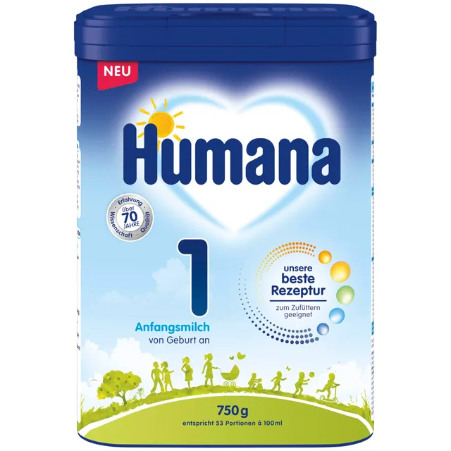 humana-anfangsmilch-1-babymilch-750g-von-geburt-an image 1