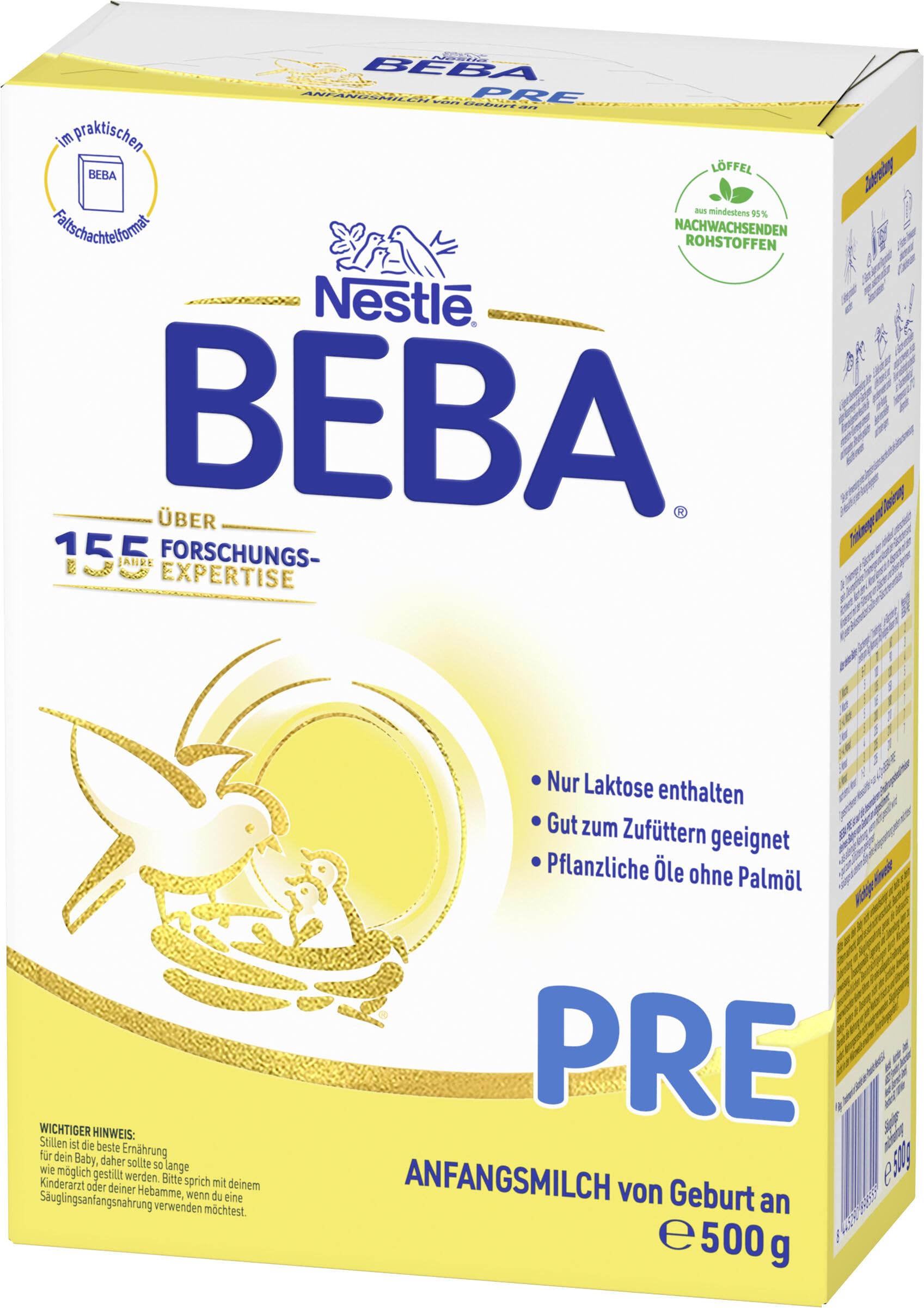 beba-pre-anfangsmilch-milchpulver-6x500g-geburt-an image 3