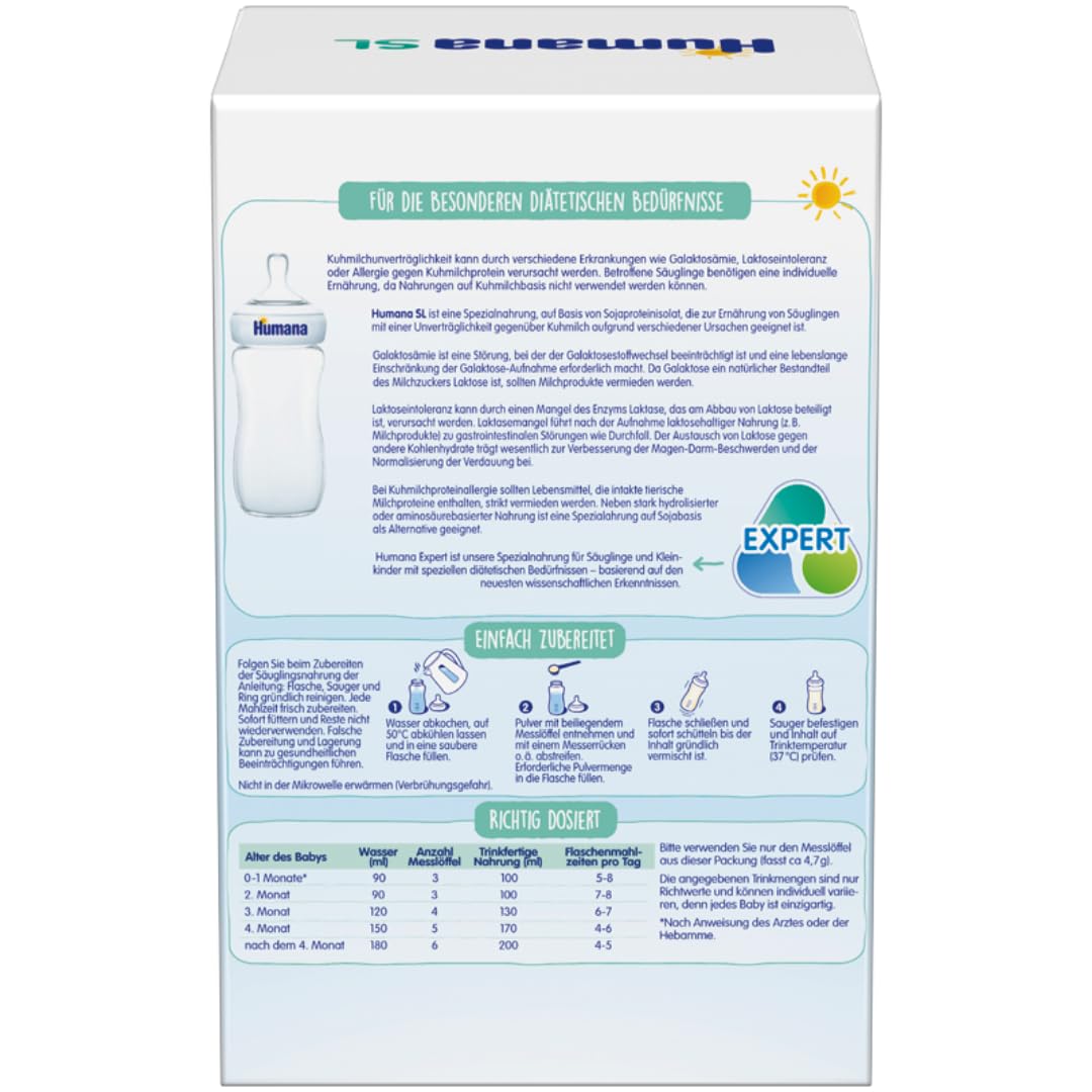 humana-sl-expert-spezialnahrung-soja-600g-laktosefrei image 2