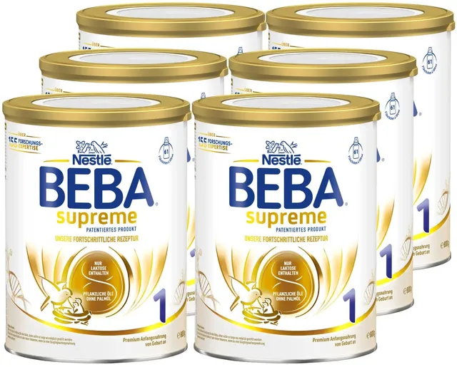 beba-supreme-1-anfangsmilch-6x800g-ohne-palm-l-nur-laktose image 1