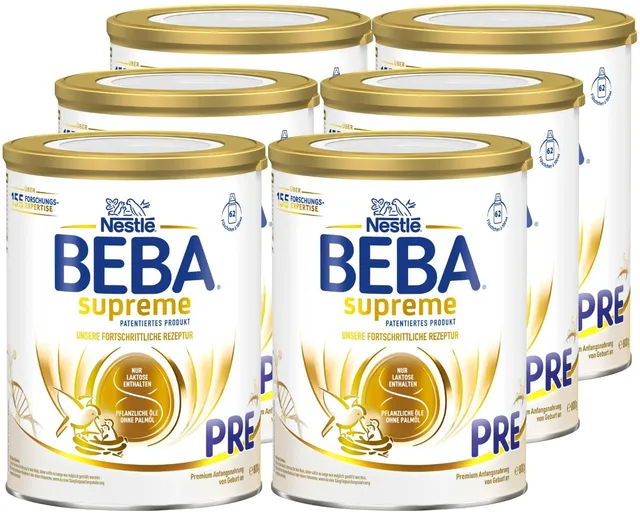 beba-supreme-pre-anfangsnahrung-6x800g-ab-geburt-palm-lfrei image 1