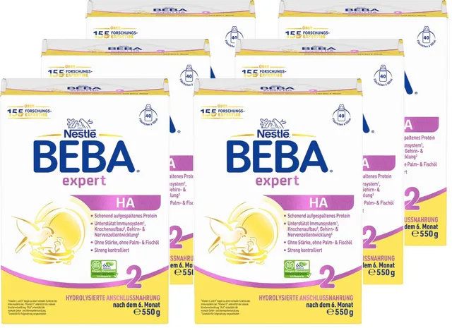 beba-expert-ha-2-folgenahrung-nach-6-monat-6x550g image 1
