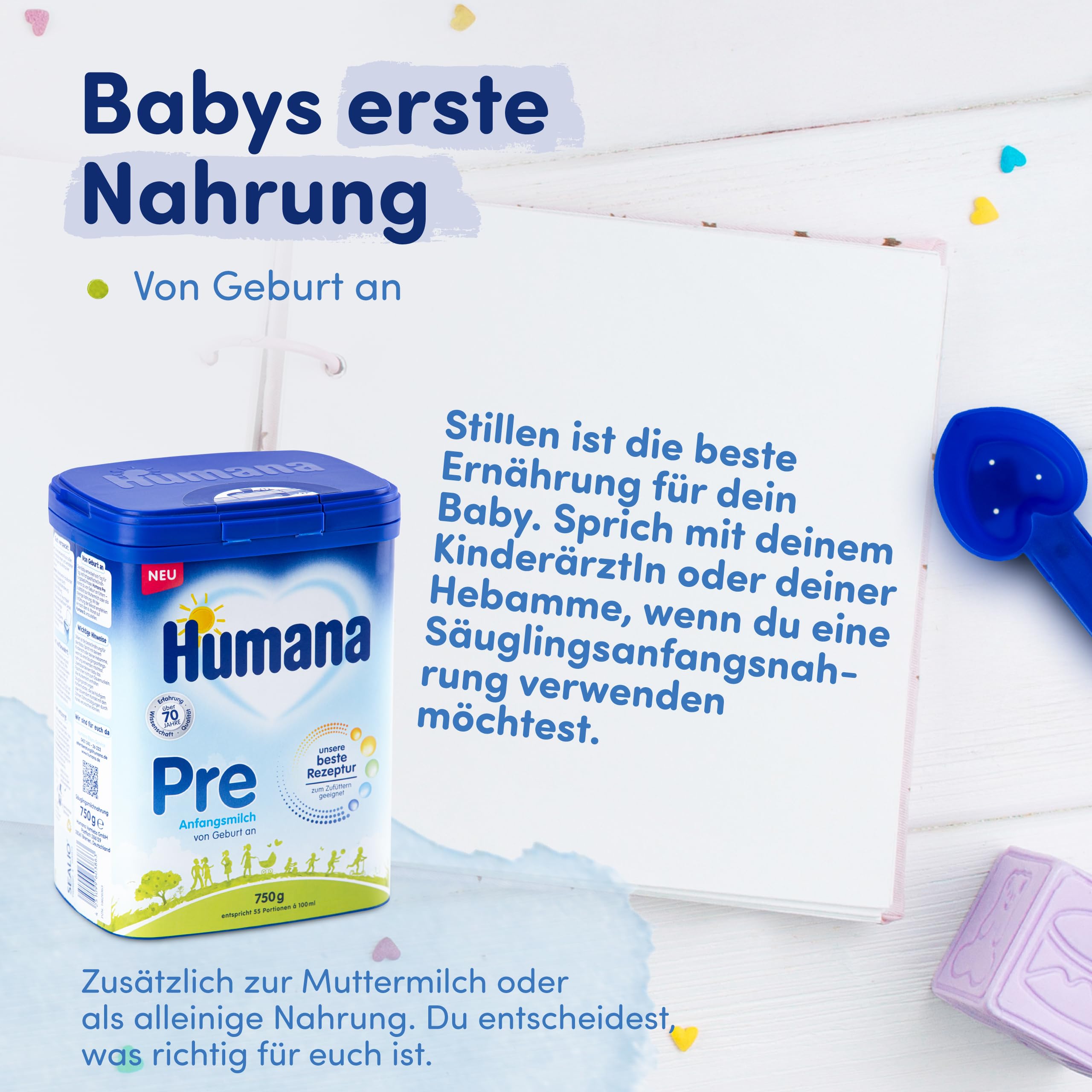 humana-anfangsmilch-pre-babymilch-von-geburt-an-4x750g image 2